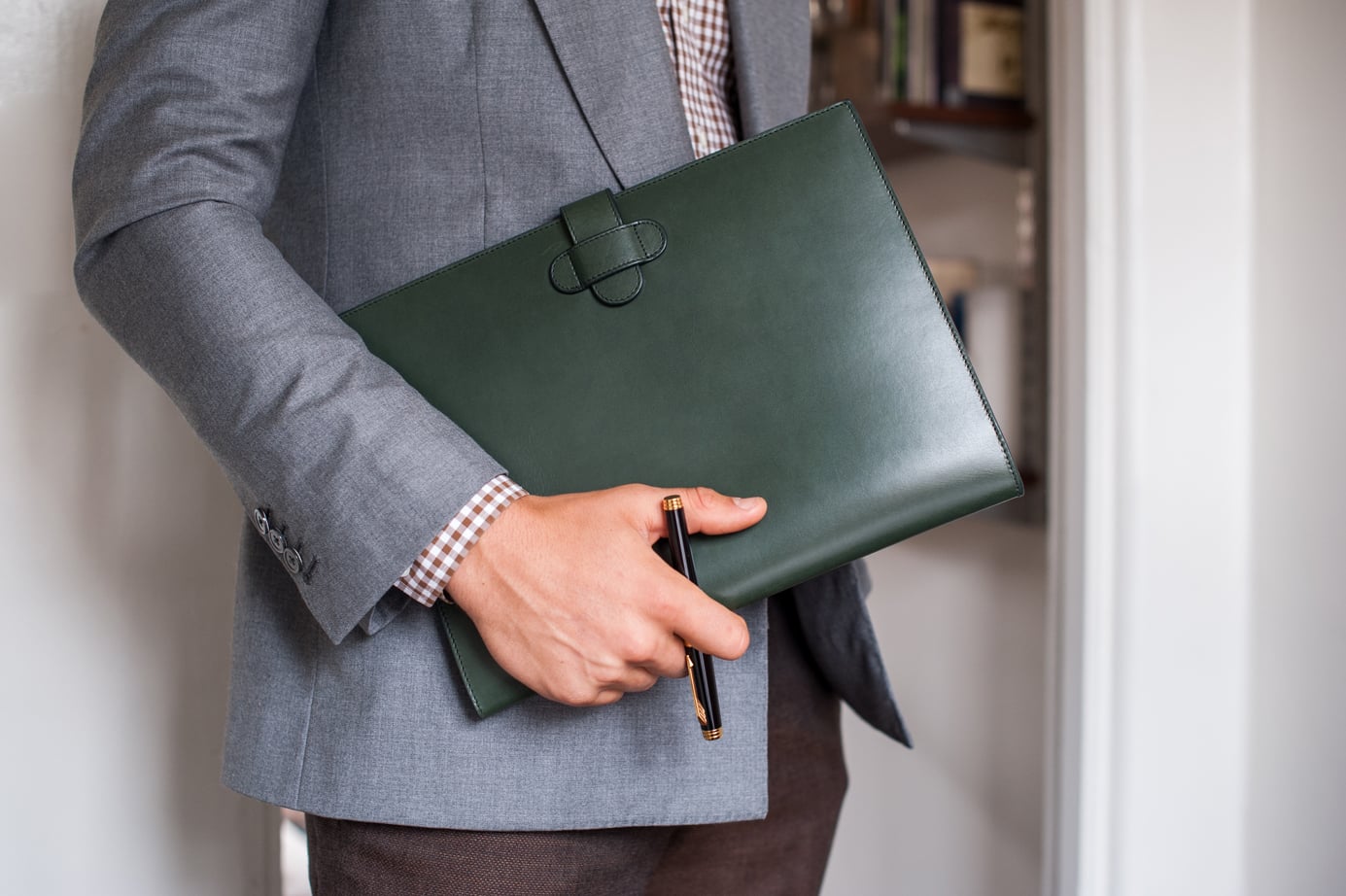 Leather Letter Pad Holder Handmade Letter Note Pad Holder Frank